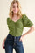 And The Why Buttery Soft Ruched Detailed Jersey Bodysuit