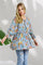 ADORA Floral Peasant Tunic Top