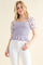 And The Why Embellishment Sleeve Smocked Top
